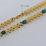 Korean Fishbone chain New Trendy Suitable for men and women Jewelry 18K Real