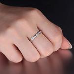 18K Rose Gold White Gold 0.16 Carat Daimonds Engagement Ring (GDR001)