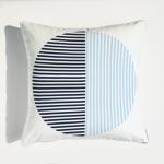 Cotton Linen Printed Cushion Cover Japanese Plain Ocean Style Cushion Covers