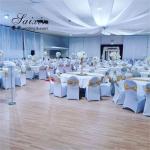 SX-387 Beautiful Wedding Stage Decorative White Drapery Hanging Ceiling Drapes