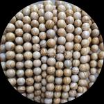Round Shape Gems Bead Various Colors Wood Pattern Loose Bead Strands Perfect for