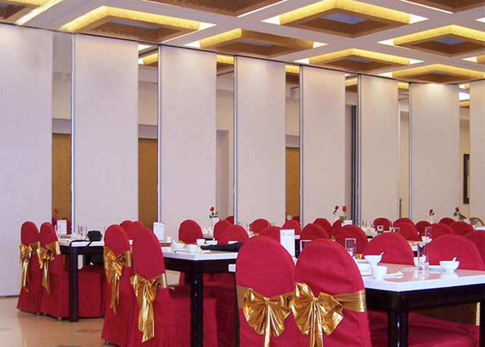 Hotel Acoustic Rolling Operable Partition Walls With Sliding Door