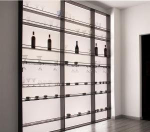 Wholesale Furniture Led Light Aluminum Shelves Wall Mounted Hanging Wall Wine Shelf For Home from china suppliers