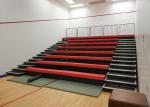 Sport Facilities Retractable Grandstands Seating HDPE / Upholstery Material