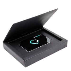 Wholesale Elegant Eco Friendly Black Business Card Holder Recycled Paper Gift Packaging Box from china suppliers
