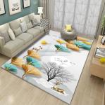 Colorful Maple Leaf Patterned Carpet For Household Bedroom Living Room