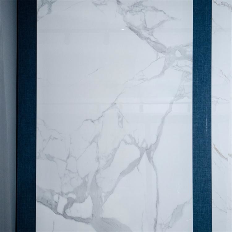 Porcelain Floor Tile Marble Look Slab Glazed Polished Surface