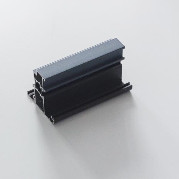 Slim Aluminium Window Profiles Bending For Sash Windows Peru Wood Finish