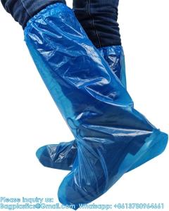 Wholesale Boot And Shoe Covers 19 Inch Tall Extra Large Durable Water/Skid Resistant Long Shoe Cover Clear Waterproof Anti-Slip from china suppliers