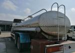FOTON Polished Stainless Steel Tanker Trucks 18000liters for Drinking Water ,