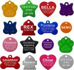 Custom Logo Personalized Dog And Cat Tags 50*30mm Polishing