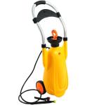 Yellow Portable 12L pressure eyewash equipment, portable emergency ABS eye wash