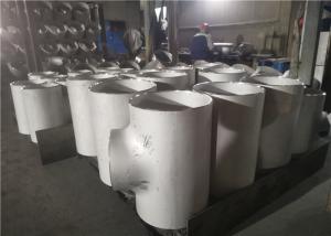 Wholesale Seamless TP304 Butt Welded 110mm Equal Tee Pipe Fitting Varnished from china suppliers