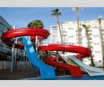 Amusement Aqua Park Pool Toys Water Spray Play Sport Equipment Playground Slides