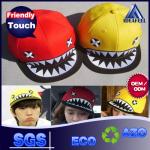 Colorful Flat Brim Baseball Cap For Children Monster Raised Embroidered Logo