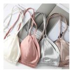 16mm Triangle Wrap Seamless Sexy Women Bras Front Closure Wireless Bra