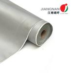 0.8mm Thickness Pu Coated Fiberglass Fabric , 3784 Fireproof Fiberglass Fabric