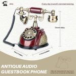 European Style Audio Guest Book Telephone Wedding Rechargeable For Collecting