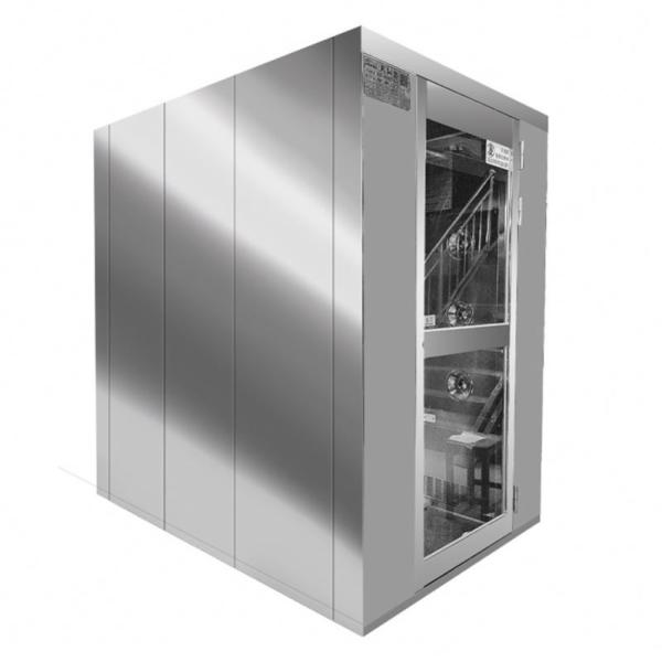 Dual-Person Air Shower | 304 Stainless Steel & Corrosion-Proof | ISO-Certified