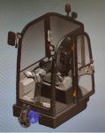 ZG020U Miniexcavator 2 Tone Tailless Bucekt 0.05M³ With Cabin EPA Rubber Track