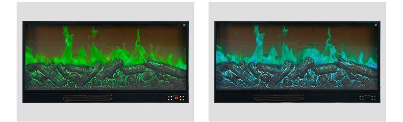 LED Simulation Flame 3D Electronic Fireplace Recessed Ambient Light TV Cabinet Decoration Indoor Heater Fireplace