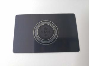 China 1cm 13.56mhz RFID N-tage216 Metal Business Key Card on sale