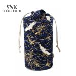 Recyclable Shoulder Strap H20CM Canvas Water Bottle Holder