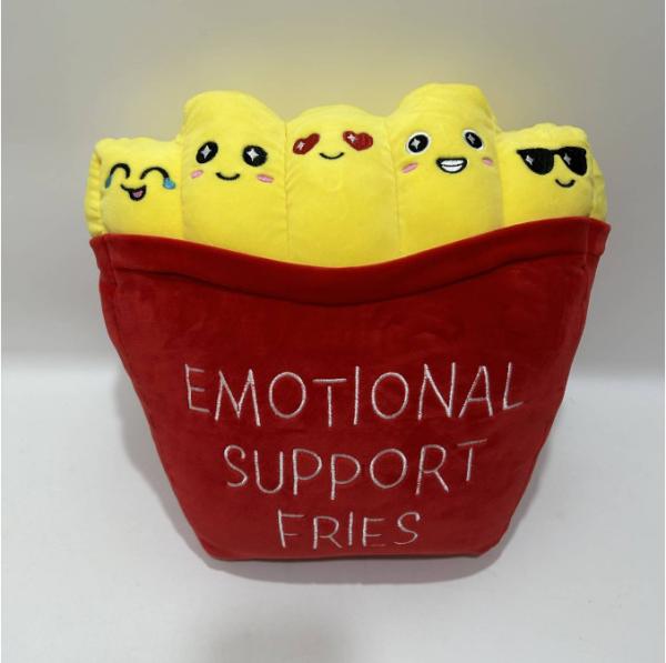 Emotional Fries 35cm Cute Support Pillow Cushion Home Decoration Cuddly Plush