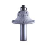Grit Size 40 45 Porcelain Diamond Router Bit Vacuum Brazed