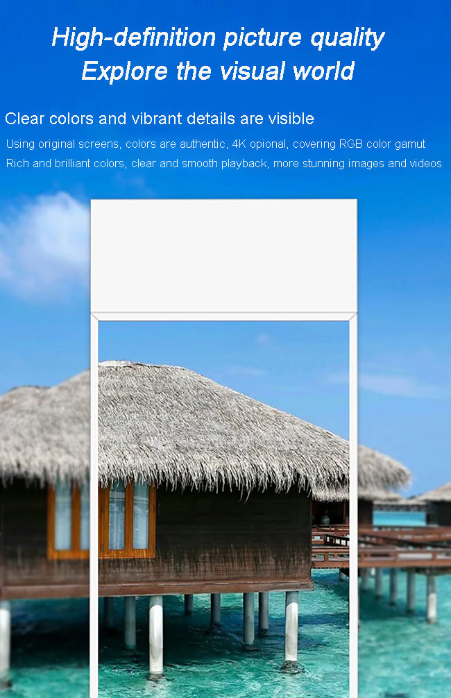Ultra-high Brightness 2500/3000/4500 Ultra Slim 43 49 55inch Wall Mounted Advertising Lcd Display Window Facing Digital Signage