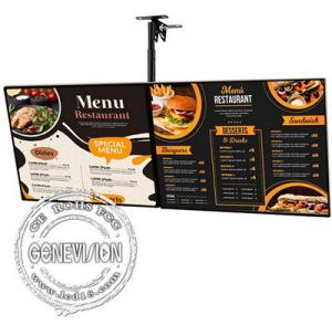 Wholesale 43 55 Inch FHD Narrow Bezel Hanging Wall Mount LCD Display Restaurant Menu Screen from china suppliers