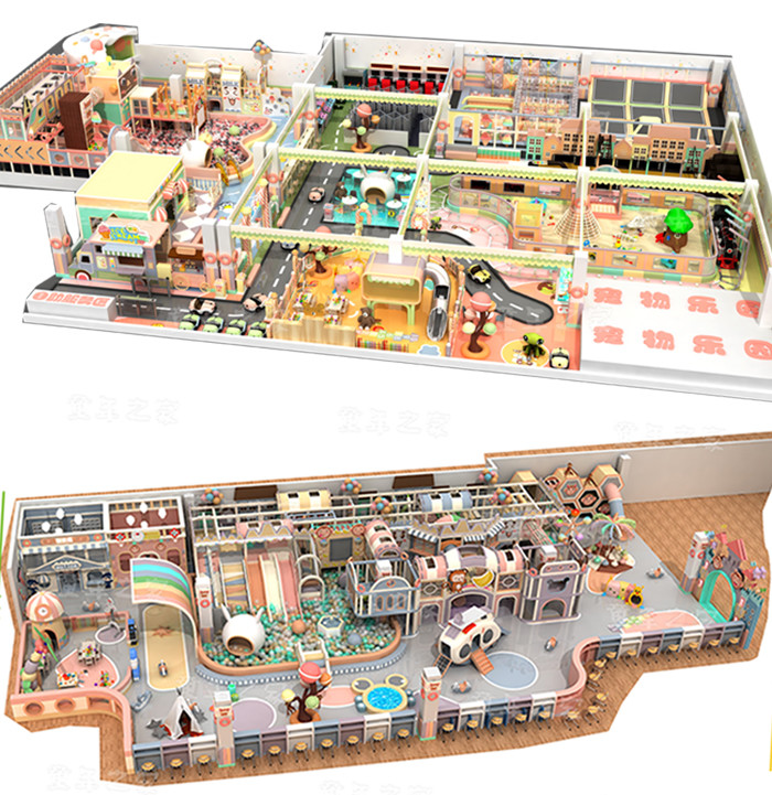 3-12 Years Old Kids Indoor Playground Equipment High Altitude Challenge
