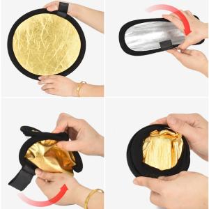 Wholesale Reflective Pait Nylon Cloth Photography Reflector 30cm Dia from china suppliers