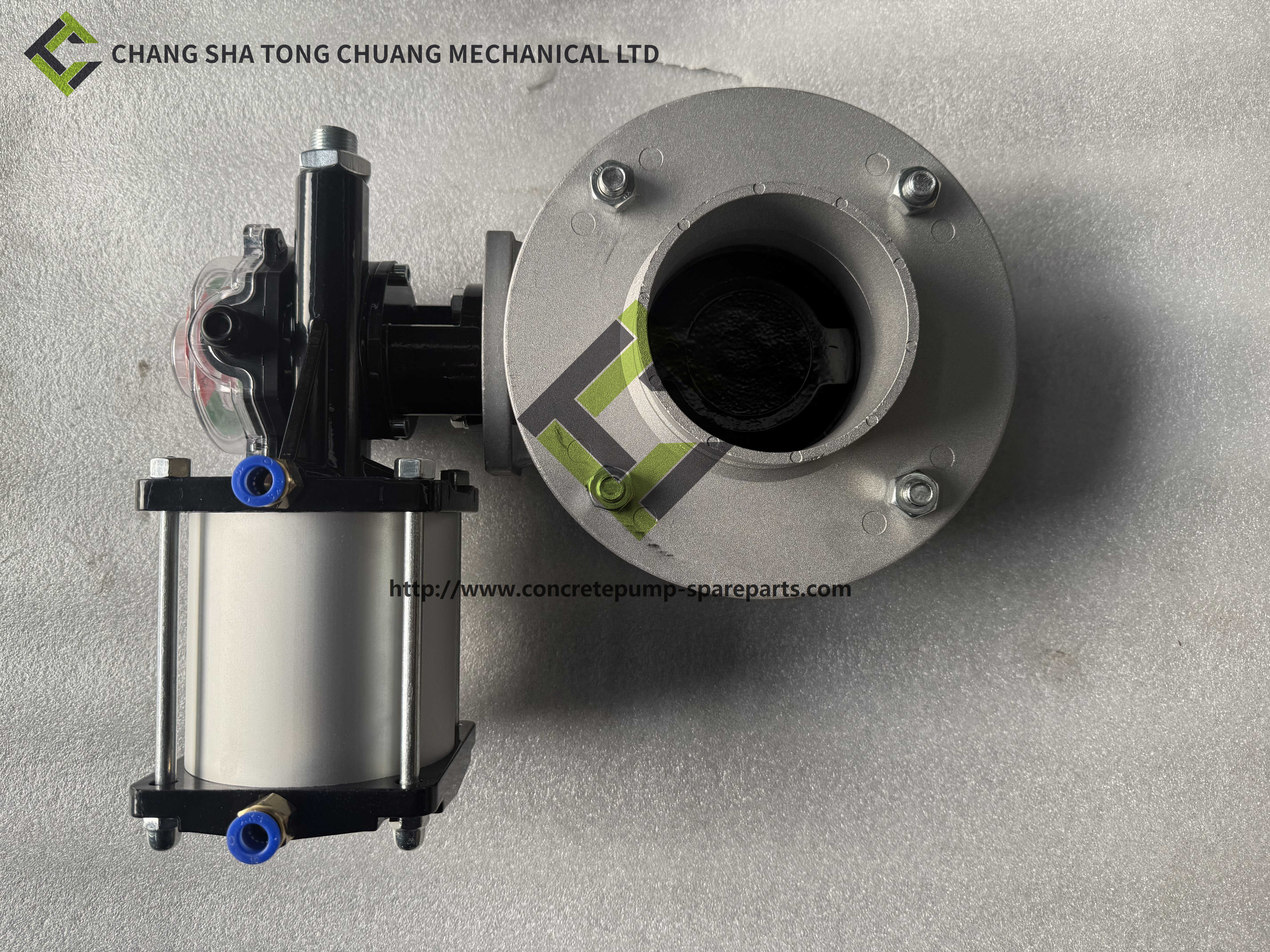 Single flange pneumatic butterfly valve of concrete mixing plant fittings V1FS100GBN