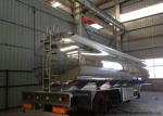 2 Axle Stainless Steel Oil Fuel Petrol Diesel Tank Semi Trailer 2 Compartments