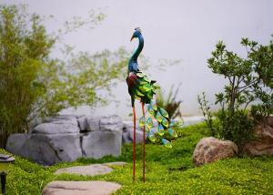 Wholesale Sturdy Yard Metal Peacock Decor Garden Statue For Outdoor Bird Lawn from china suppliers