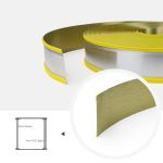 Hand Making 80mm Yellow Steel Core Rubber Trim Cap for Outdoor Decoration