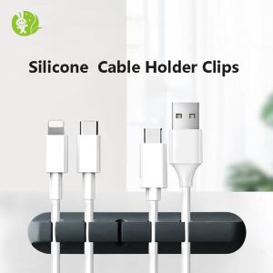 Wholesale Wholesale Silicone Winder Earphone Wire Storage Charger Desk Cable Holder Clips Cable Organizer from china suppliers