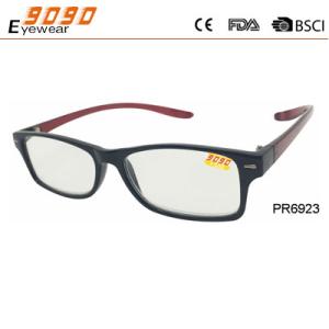 Wholesale Fashionable plastic reading glasses with PC frame , suitable for men from china suppliers