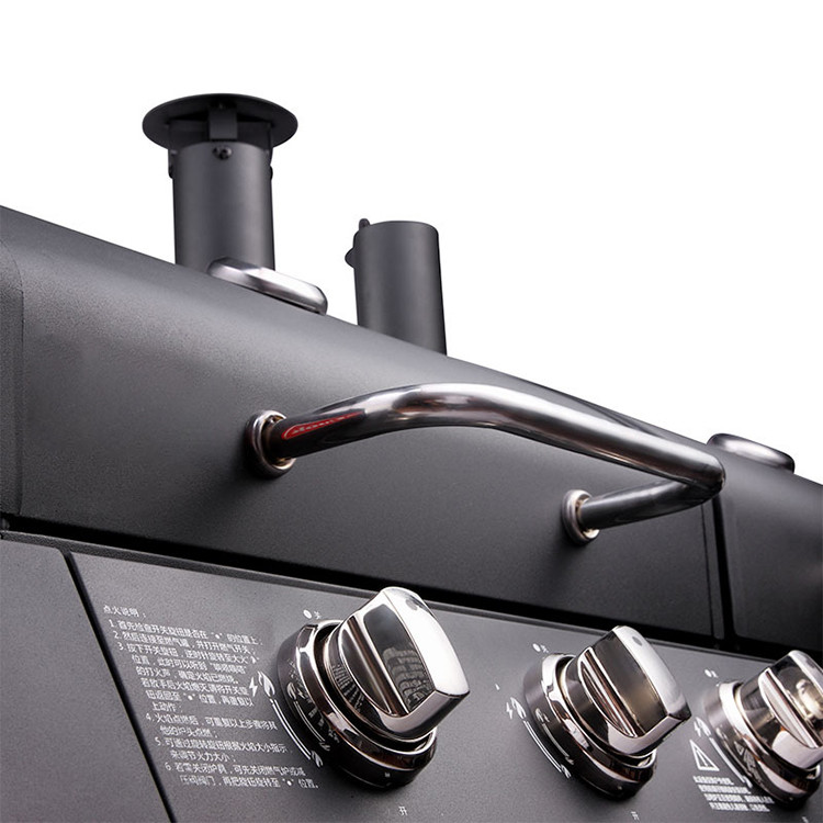 Professional Barbecue Gas Grill 6 Burners Cart Cooking Outdoor Bbq Grill