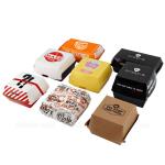 Biodegradable Paperboard Food Packaging Hamburger Patty Box Custom
