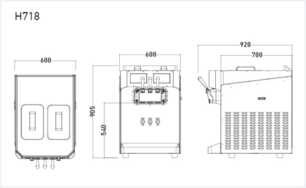 Ice cream machine Commercial sorbet machine