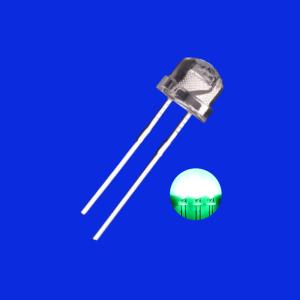Wholesale 5mm 520nm - 530nm Green Color 4000mcd - 6000mcd 120deg Strawhat Shape Transparent Lens Diode Light from china suppliers