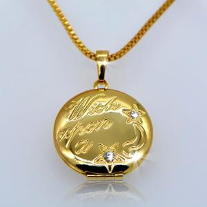 Wholesale Locket Pendants jewelry New Vintage Little stars round Pendants jewelry 18k gold plating from china suppliers