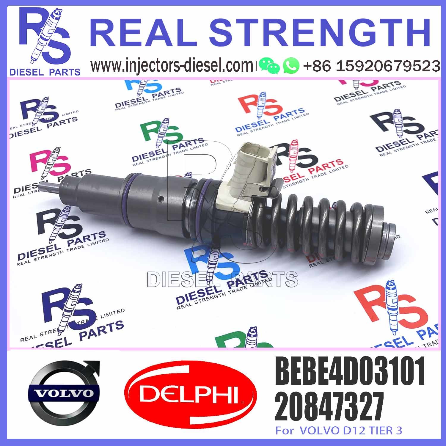 Diesel Fuel Injector 20847327 20530081 3801403 BEBE4D03201 BEBE4D03001 BEBE4D03101 E3.18 for V-O-L-V CONSTRUCTION