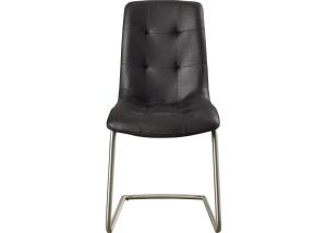 Wholesale Contemporary 14.2KGS 89cm 61cm Black Leather Look Dining Chairs from china suppliers