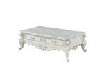White Living Room TV Cabinet And Coffee Table Set