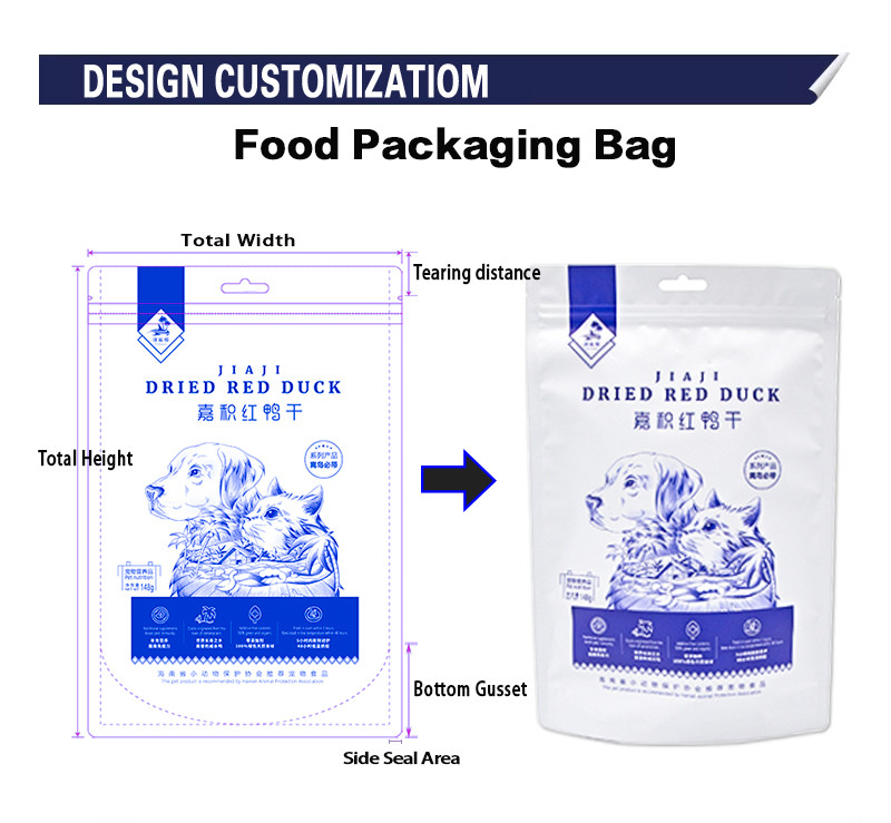 Resealable Plastic Zip Lock Bag Candy Snack Packaging Bags Food Grade