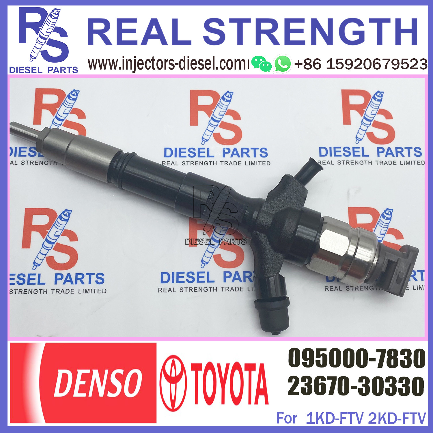 Diesel common rail injector 23670-30330 0950007830 095000-7830 for TOYO-TA 23670-30330