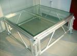 90*90cm Folding Organic Glass / Wooden Stage Platforms For Aluminum Stage Truss
